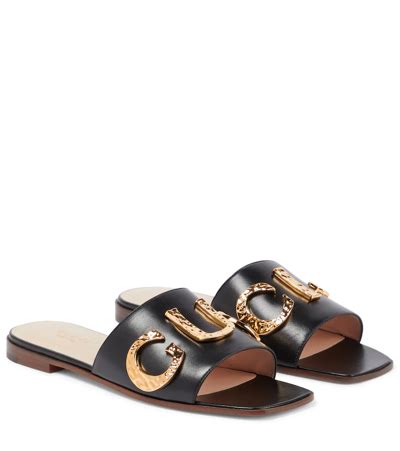 gucci cara slide|gucci designer flats women.